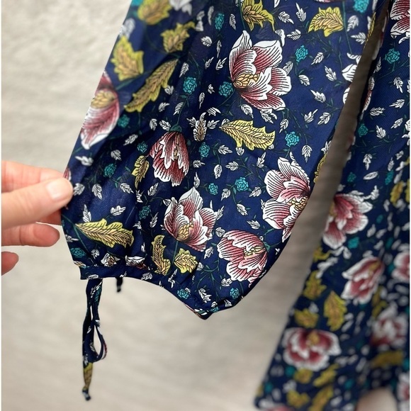 UMGEE Floral Boho Mini Dress Small Cottagecore Prairie - Picture 7 of 14